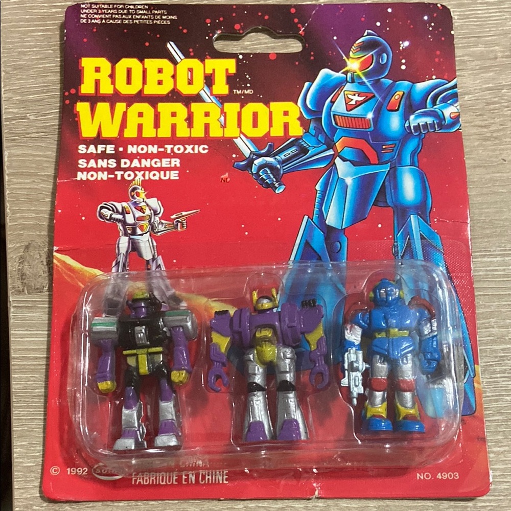 ROBOT WARRIOR 1992 Soma No 4903 Action Figures Set 3-Pack In Original Packaging